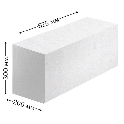 Купить Газоблок Цемрос 625×300×200 (50 шт/поддон) в Семикаракорске